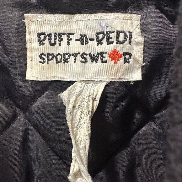 Vintage Bomber Jacket Heavy Duty Leather Knights Made In Canada Size S - Picture 5 of 12